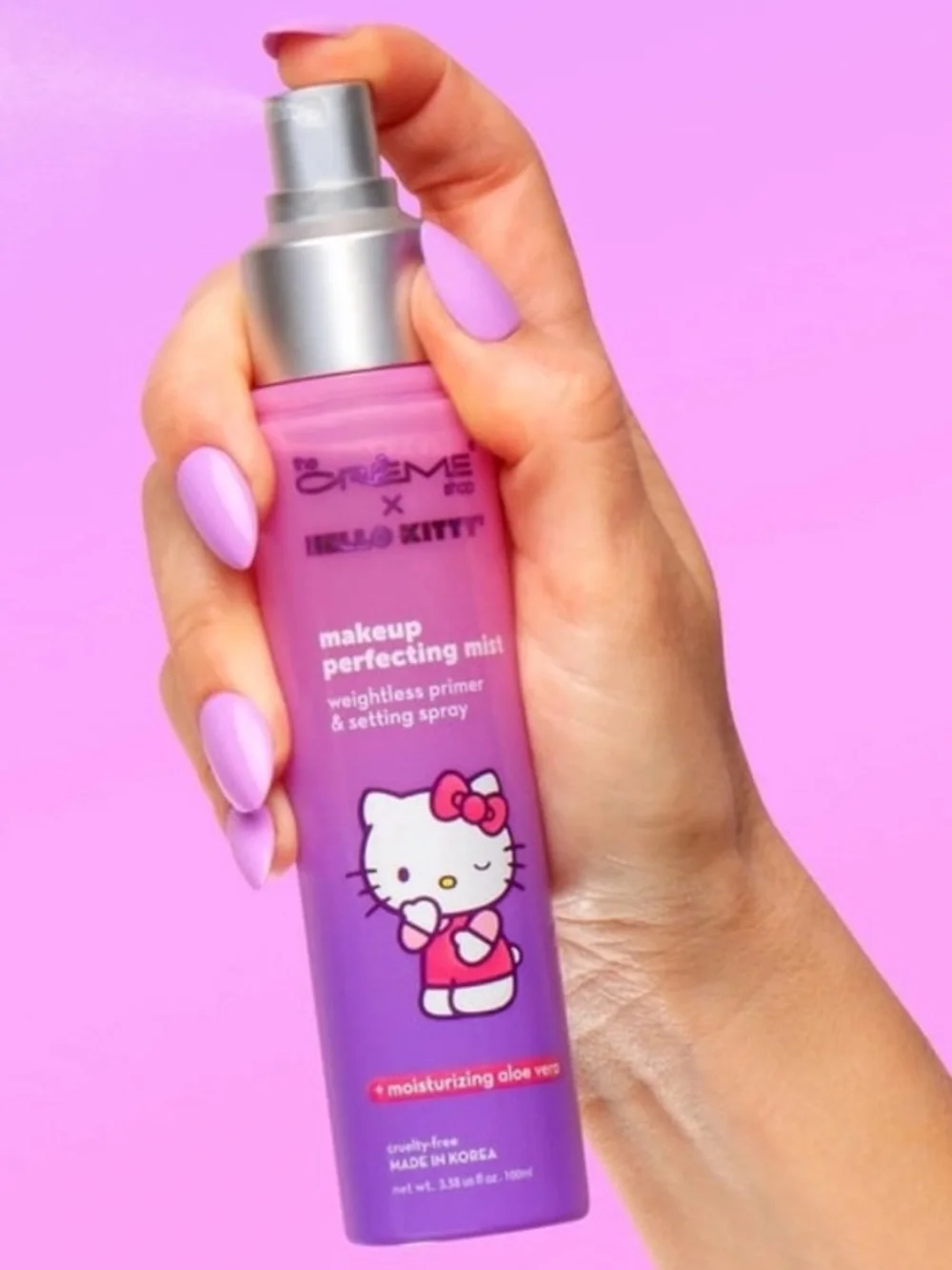 The Crème Shop x Hello Kitty Makeup Perfecting Mist NWT
